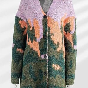 Colorful Knit Women's Sweater amazing oversized will fit a small to medium NWOT